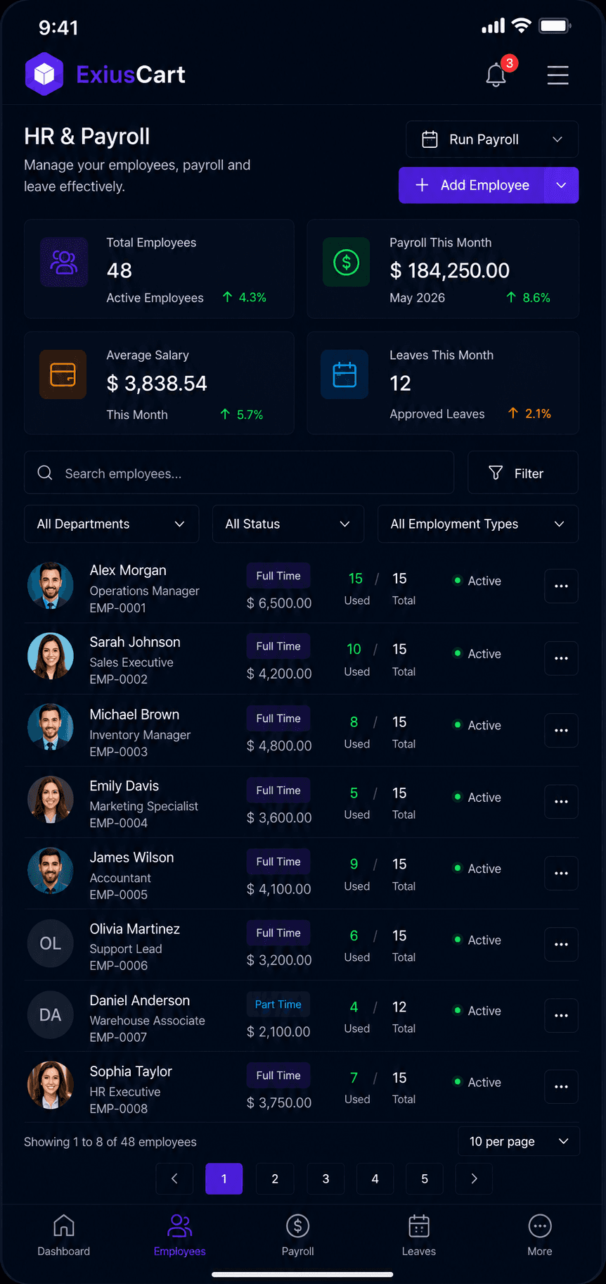 HR & Payroll mobile